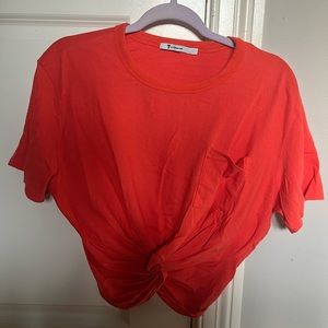 T by Alexander Wang Cropped Top with twist - size small